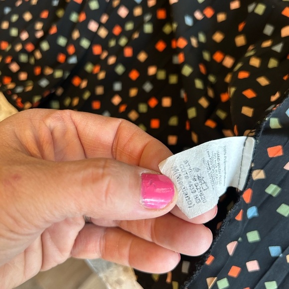 Momo B Medium Black Multicolored Pleated Academia Skirt - Picture 8 of 10